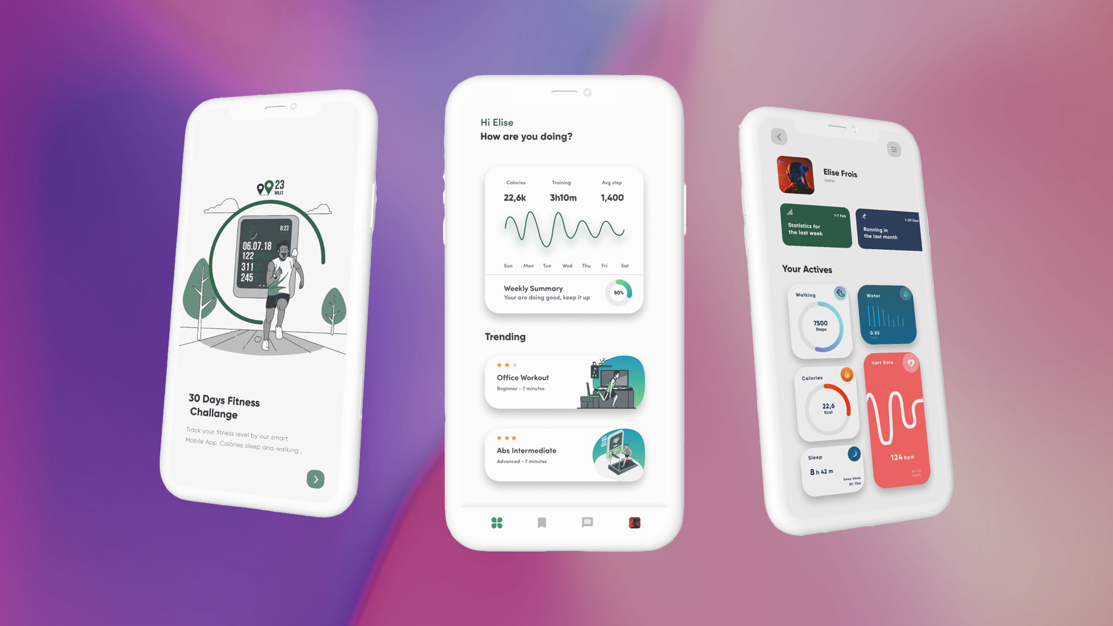 Example of Health & Activity Tracking App