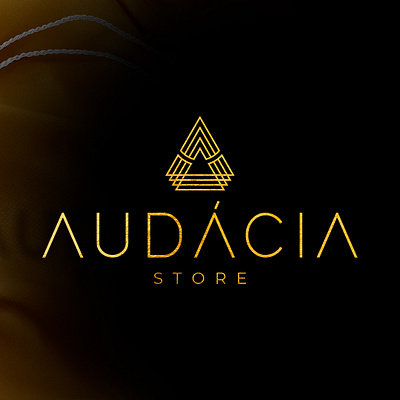 Audacia a letter clothes gold gold and black golden store triangle