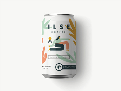 Ilse Coffee Can branding coffee coffee brand coffee branding coffee can figure illustration illustration packaging