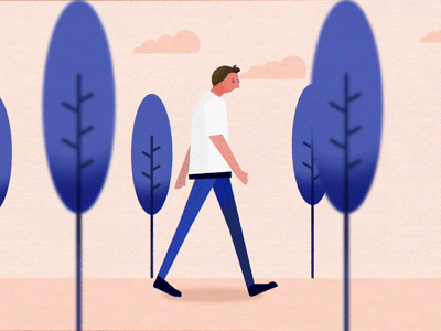 Walk 365rounds ae animated animation design gif illustrator loop motion motiongraphics walkcycle