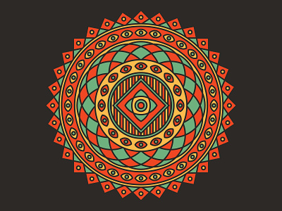 032421 flat geometric geometry graphic design illustration illustrator mandala vector