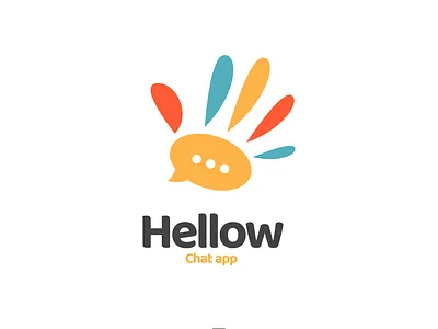 hellow animal brand branding chat chatapp doublemeaning dualmeaning graphicdesigns hello illustration logo logodesign vector