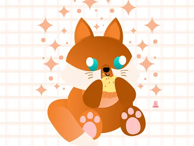 Chibi Fox cute animal cute illustration design fox illustration illustration logo mascot character mascot design vector