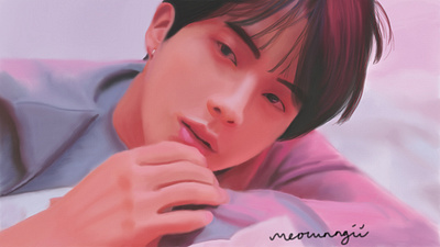 Kim Seokjin digital painting