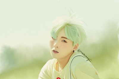 Min Yoongi digital painting