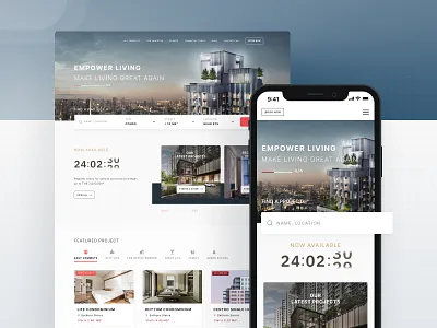 Real Estate Development - Website design real estate ui website
