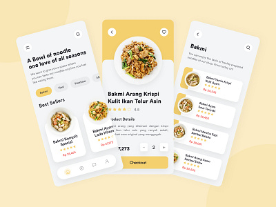 Mobile App for Bakmitology android app design food app food app ui food ordering app graphic design ios app design mobile mobile app mobile app design mobile ui noodle app noodles point of sale ui ui ux user experience user interface ux