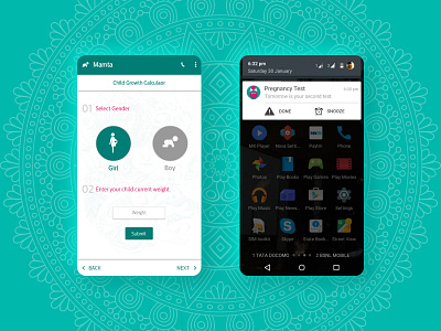Mamta: Helps mothers to take care of self and her child. app app design design hci human computer interaction interaction design ui ui ux ui ux designer ux