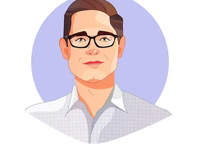 Portrait caricature character flat illustration portrait portrait art portrait illustration