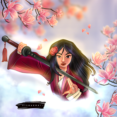 Mulan characterdesign digital illustration disney illustration mulan mulan movie procreate visual design walt disney