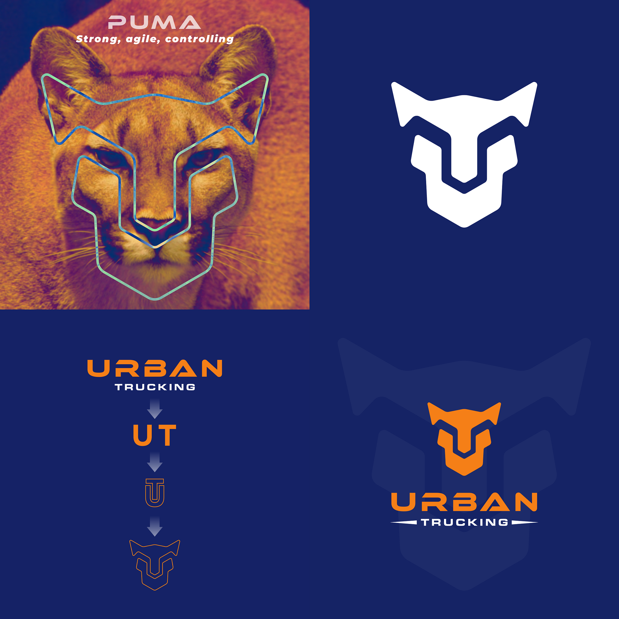 Urban Trucking Logo by Mohammad Roqib on Dribbble