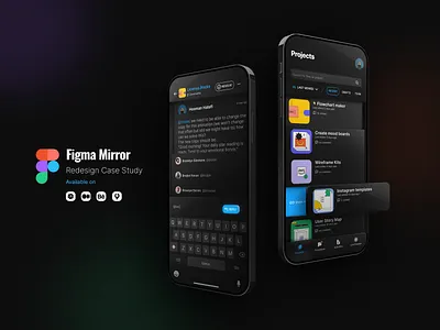 Figma Mirror App Redesign — a Product Design Case Study app app design behance case study figma figma design figma mirror product design showcase ux