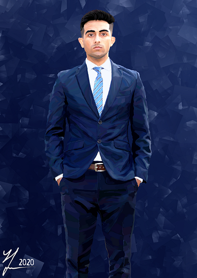 #15 Cloth Practice 4 4 53 ali art cloth digitalart gift gimp malik portrait practice realism saad sheryar suit tie