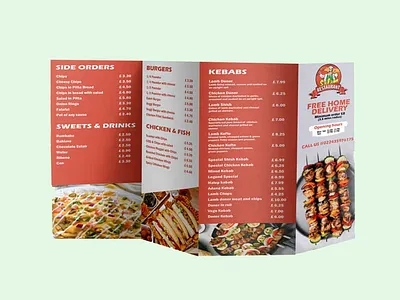 B4 Takeaway Menu | Flyer Printing | Leaflets Online - MenuMa local printing services local printing services