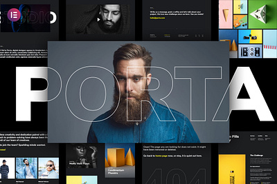 Creative Portfolio Template Kit creative design elementor portfolio template ui ux website