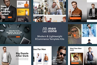 Modern eCommerce Template Kit design ecommerce elementor modern template ui ux website