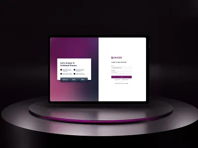 Unlisted Assets : FinTech Web App 2022 ui trends 3d blue dark mode finance fintech indian designer light mode login login screen minimal mobile app purple stocks ui uiux ux web app web design