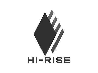 Hi-Rise 1.Black and white branding design inkscape logo vector