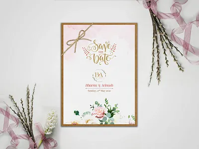 Save the date concept floral design invite design invites save the date wedding wedding card wedding design wedding invite wedding invites