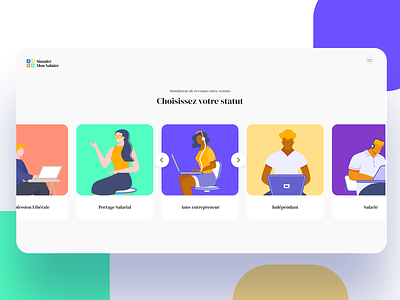 Simuler mon Salaire - UX/UI interaction uxui webdesign