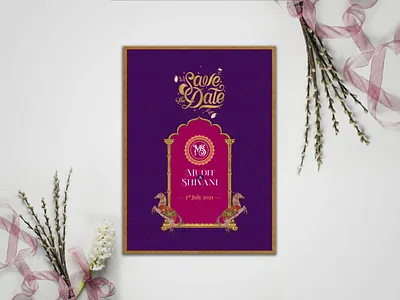 Save the Date Design concept design art invite design invites save the date traditional art traditional design wedding card wedding design wedding invite