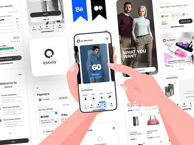 Case study: eCommerce mobile app android app application card cart case study category checkout design design case study ecommerce illustration ios list logo mobile application payment ui ux walkthrough