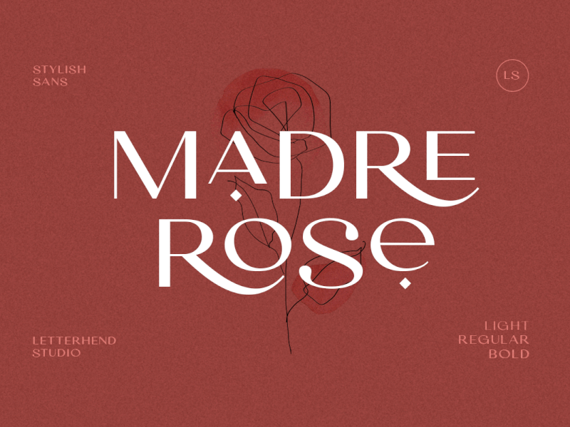 Madre Rose - Stylish Sans corporate font font freebies
