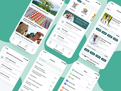 Medical Mobile App app clinic doctor doctor appointment health health app health consultations healthcare hospital medicine mobile patient