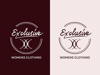 Exclusive logo for women clothing store design designs logo logo design logodesign logos logotype logotype design logotype designer logotypedesign logotypes лого логотип