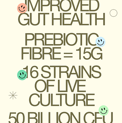 Gutsy - Probiotic Gummies / Branding + Typography exploration