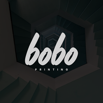 Bobo Printing. Logo Design Concept adobe ilustrator brand design brand identity branding branding design design elegant illustration lettering lettering art lettering logo lettermark logo logo idea logo ideas logo inspirations logos logotype simple typography