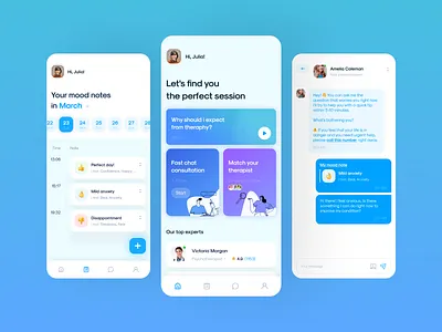 Mental Health | Mobile App Concept app concept design mobile ui ux