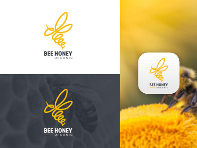 Bee Honey🍯 Organic Branding Shot✨ beekeeper beekeeping brand branding clean geometic honey honeybear honeybee honeycomb lineart logo logo design mascot minimal mjod modern vintage norse simple viking