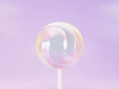 Lollipop candy 3d 3d render abstract abstract colors blender blender3d candy design illustration lollipop render sweets