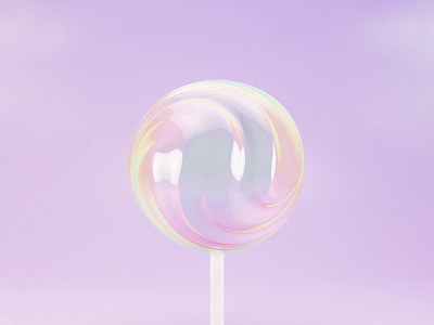 Lollipop candy 3d 3d render abstract abstract colors blender blender3d candy design illustration lollipop render sweets