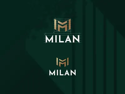 Milan logo design bold logo brand identity branding clothing brand clothing logo flatlogo geometric logodesign m letter logo m logo minimalist logo monogram simple logo streetwear logo typography urban logo