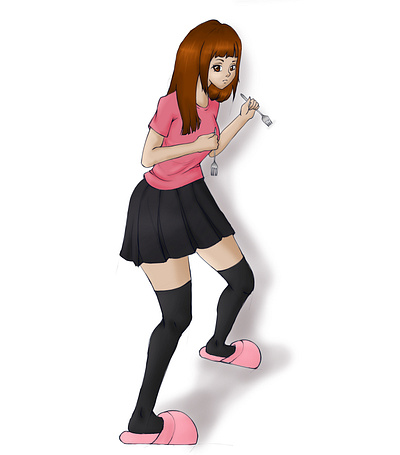 Cutlery weapons anime art anime girl characterdesign digitalart illustration photoshop