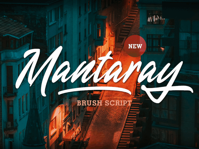Mantaray - Brush Script freebies tshirt font