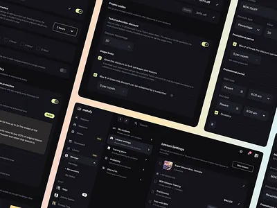 Metafy Settings Dashboard admin app branding dashboard design filters game hawl inspiration interface menu metafy mobile plan settings ui ux web