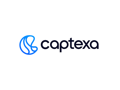 Captexa - Logo Concept 1 abstract blockchain brand brand identity branding cash connection direct flow identity innovative lines logo platform simplicity tech technology trading transparent waves