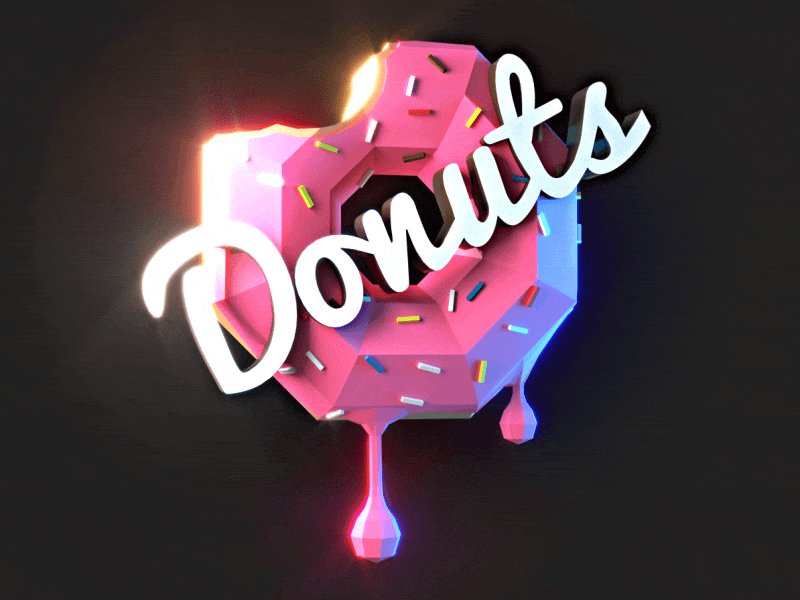 Pink Donut Rotation Animation 3d 3dsmax animation art blender cartoon cg cgart cgi gif isometric loop animation lowpoly motion design motiongraphics polygonal rendering