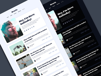 Bracia – Personal Premium Theme for Jekyll blog blog design blogging dark theme jekyll personal typogaphy ui ux web design