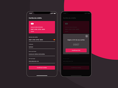 DailyUI 002 app dailyui dailyui002 dark theme design figma interface ui