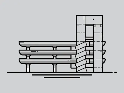 Tricorn Centre Illustration flat vector illustration pompey portsmouth travel tricorn tricorn centre vector