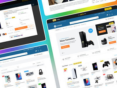Clicon - Multipurpose eCommerce Marketplace Website UX Design app blognews cart clicon compare ecommerce electronics laravel mobileapp newsletter online shopping product attributes product quick view scripts shop templatecookie track order ui website wishlist