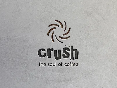 Logo Design for an Youth Coffee Shop "Crush" branding branding and identity business card design business cards coffee coffee logo coffee shop logo coffeeshop corporate branding corporate design corporate identity corporatedesign crush logo logo logo design logodesign logotype