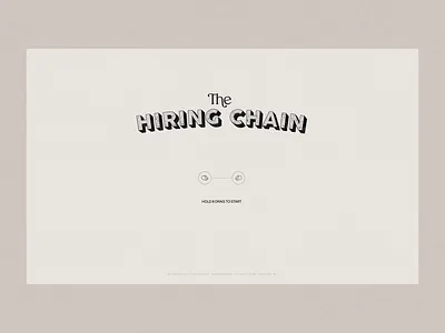 The Hiring Chain animation clean design digital ui ux web design website