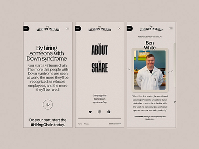 The Hiring Chain animation clean design digital minimal ui ux web design website