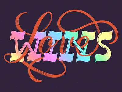 Love Wins custom lettering custom type dribbble freethrow graphic design hand lettering illustration lettering procreate texture