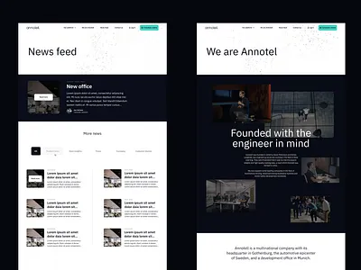 Annotell – Website automotive branding dark ui design logo typography ui ui design ux web design webdesign website